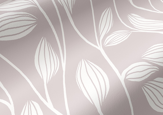 Leaf Motif, Blush Pink - Twist&Fit Roller Blind - Image 4